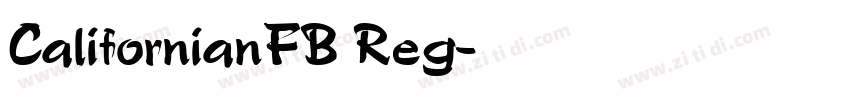 CalifornianFB Reg字体转换